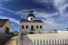 Punkt Loma Lighthouse im Cabrillo-Nationaldenkmal lizenzfreie stockfotografie Punkt Loma Lighthouse im Cabrillo-Nationaldenkmal lizenzfreie stockfotografie