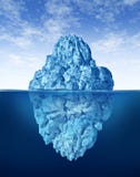 Punta dell'iceberg fotografie stock libere da diritti Punta dell'iceberg fotografie stock libere da diritti