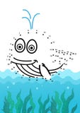 Punto per punteggiare gioco educativo per i bambini illustrazione vettoriale Punto per punteggiare gioco educativo per i bambini illustrazione vettoriale