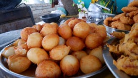 Punukulu a local snack of Andra Pradeshh, Yaganti, Kurnool, Rayalaseema, Andhra Pradesh
