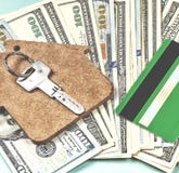 The purchase of housing on credit royalty free stock image The purchase of housing on credit royalty free stock image