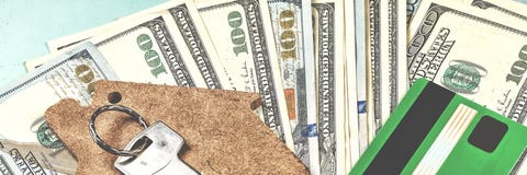 The purchase of housing on credit stock photo The purchase of housing on credit stock photo
