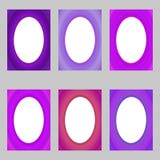 Purple abstract digital art brochure frame set Stock Images Purple abstract digital art brochure frame set Stock Images