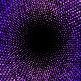 Purple dots on abstract black background