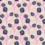 Purple flower seamless pattern design. Royalty Free Stock Photo Purple flower seamless pattern design. Royalty Free Stock Photo