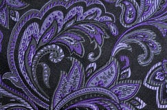 Purple paisley stock photo