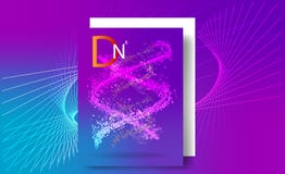 Purpurroter Hintergrund mit DNA Wissenschaftsillustration von DNA-Molekül stock abbildung Purpurroter Hintergrund mit DNA Wissenschaftsillustration von DNA-Molekül stock abbildung