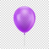 Purpurroter realistischer Ballon stock abbildung Purpurroter realistischer Ballon stock abbildung