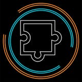 Pusselstycksymbol, vektorpusselillustration vektor illustrationer Pusselstycksymbol, vektorpusselillustration vektor illustrationer