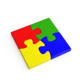 puzzle 4-color illustrazione di stock puzzle 4-color illustrazione di stock