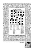 Puzzle and coloring activity page for adults vector illustration Puzzle and coloring activity page for adults vector illustration