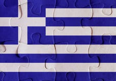 Puzzle della bandiera della Grecia illustrazione di stock Puzzle della bandiera della Grecia illustrazione di stock