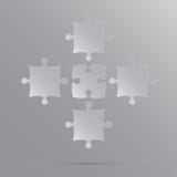 Puzzle di Grey Puzzles Pieces di vettore 5 illustrazione vettoriale Puzzle di Grey Puzzles Pieces di vettore 5 illustrazione vettoriale