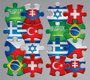 Puzzle Flag Icons 4 Royalty Free Stock Photos Puzzle Flag Icons 4 Royalty Free Stock Photos