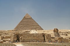 Pyramid And Sphinx Royalty Free Stock Photography