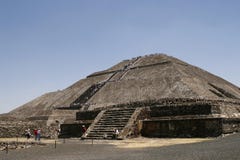 Pyramid of the Sun in Teotihuacan, Mexico Royalty Free Stock Photos Pyramid of the Sun in Teotihuacan, Mexico Royalty Free Stock Photos