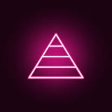 Pyramidendiagrammikone Elemente des Netzes in den Neonartikonen Einfache Ikone für Website, Webdesign, mobiler App, Informationsg vektor abbildung Pyramidendiagrammikone Elemente des Netzes in den Neonartikonen Einfache Ikone für Website, Webdesign, mobiler App, Informationsg vektor abbildung