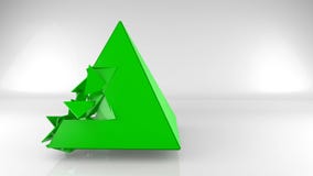 Pyramidkonstruktion i ljust utrymme, abstrakta rörelsediagram för animering 4k, video geometrisk bakgrund 3d med copyspace stock illustrationer Pyramidkonstruktion i ljust utrymme, abstrakta rörelsediagram för animering 4k, video geometrisk bakgrund 3d med copyspace stock illustrationer