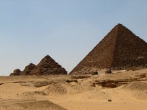 Pyramids At Giza Stock Photos