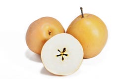 Pyrifolia asiático de la fruta o del pyrus de la pera Imágenes de archivo libres de regalías Pyrifolia asiático de la fruta o del pyrus de la pera Imágenes de archivo libres de regalías