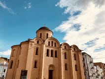Pyrohoshcha Dormition матери церков бога или просто церковь Pyrohoshcha православная церков церковь в Kyiv или Киеве стоковые изображения Pyrohoshcha Dormition матери церков бога или просто церковь Pyrohoshcha православная церков церковь в Kyiv или Киеве стоковые изображения
