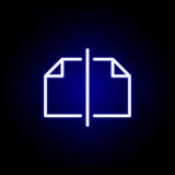 Páginas, ícone cortado no estilo de néon Pode ser usado para a Web, logotipo, app m?vel, UI, UX ilustração stock Páginas, ícone cortado no estilo de néon Pode ser usado para a Web, logotipo, app m?vel, UI, UX ilustração stock