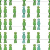 Pássaro verde no teste padrão sem emenda dos fios ilustração do vetor Pássaro verde no teste padrão sem emenda dos fios ilustração do vetor