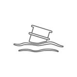 płaski projekta odpad toksyczny kontaminowanie na wodnej ikonie Element olej dla mobilnego pojęcia i sieci apps ikony Kontur, cie royalty ilustracja płaski projekta odpad toksyczny kontaminowanie na wodnej ikonie Element olej dla mobilnego pojęcia i sieci apps ikony Kontur, cie royalty ilustracja
