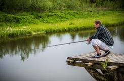 Pêche d'homme Photographie stock Pêche d'homme Photographie stock