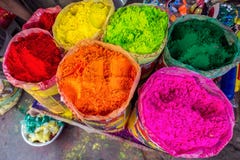 Pó colorido Holi fotografia de stock Pó colorido Holi fotografia de stock