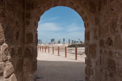 Qal'At Al Bahrajn fort, wyspa Bahrajn obraz royalty free Qal'At Al Bahrajn fort, wyspa Bahrajn obraz royalty free