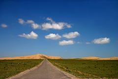 Qinghai Lake Island Highway Stock Photography Qinghai Lake Island Highway Stock Photography