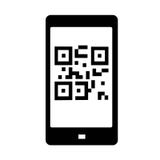 QR de vector van het codepictogram royalty-vrije illustratie QR de vector van het codepictogram royalty-vrije illustratie