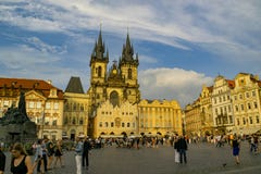 Quadrato di Città Vecchia, a Praga fotografia stock Quadrato di Città Vecchia, a Praga fotografia stock