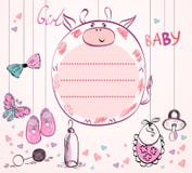 Quadro do bebê ilustração stock Quadro do bebê ilustração stock