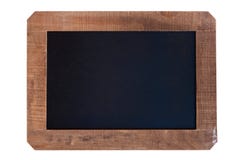 Quadro-negro vazio do vintage com quadro de madeira fotos de stock Quadro-negro vazio do vintage com quadro de madeira fotos de stock