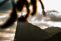 Quadro Rio de janeiro Cristo Redentor de Corcovado fotografia de stock royalty free Quadro Rio de janeiro Cristo Redentor de Corcovado fotografia de stock royalty free