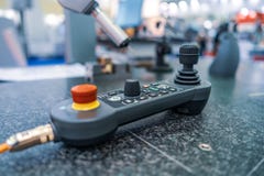 Quality control measurement probe. Metalworking CNC milling mach royalty free stock photos Quality control measurement probe. Metalworking CNC milling mach royalty free stock photos
