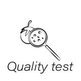 Quality test hand draw icon. Element of farming illustration icons. Signs and symbols can be used for web, logo, mobile app, UI, royalty free illustration Quality test hand draw icon. Element of farming illustration icons. Signs and symbols can be used for web, logo, mobile app, UI, royalty free illustration