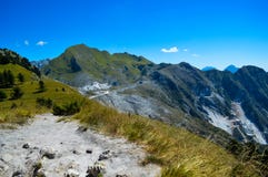 Quarries of carrara marble stock photo Quarries of carrara marble stock photo