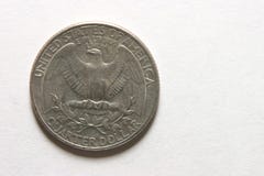 A Quarter royalty free stock photo A Quarter royalty free stock photo