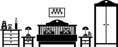 Quarto ilustração royalty free Quarto ilustração royalty free
