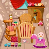Quarto do bebê ilustração do vetor