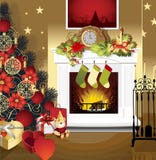Quarto do Natal ilustração royalty free