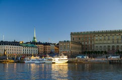 Quarto histórico velho Gamla Stan da cidade, Éstocolmo, Suécia imagens de stock Quarto histórico velho Gamla Stan da cidade, Éstocolmo, Suécia imagens de stock