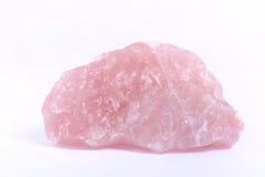 Quartzo de Rosa no branco Quartzo de Rosa no branco