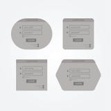 Quattro forme di connessione di vettore. Forme di base di connessione. Forme di Atractive e royalty illustrazione gratis Quattro forme di connessione di vettore. Forme di base di connessione. Forme di Atractive e royalty illustrazione gratis