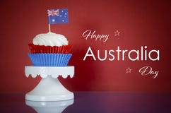 Queque do dia de Austrália Foto de Stock