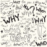 Question Doodles Royalty Free Stock Image Question Doodles Royalty Free Stock Image