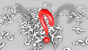Question mark sign background animation